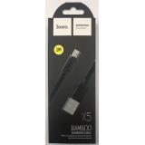 Кабель Hoco X5 Bamboo USB - microUSB 1 м