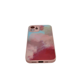 Чехол для Apple iphone 12 розовые облака/Айфон 12 розовые облака